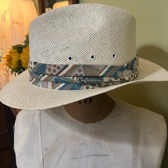Vintage Chi Chi for Bollman Collection Straw Golf Hat - Picture 5 of 8